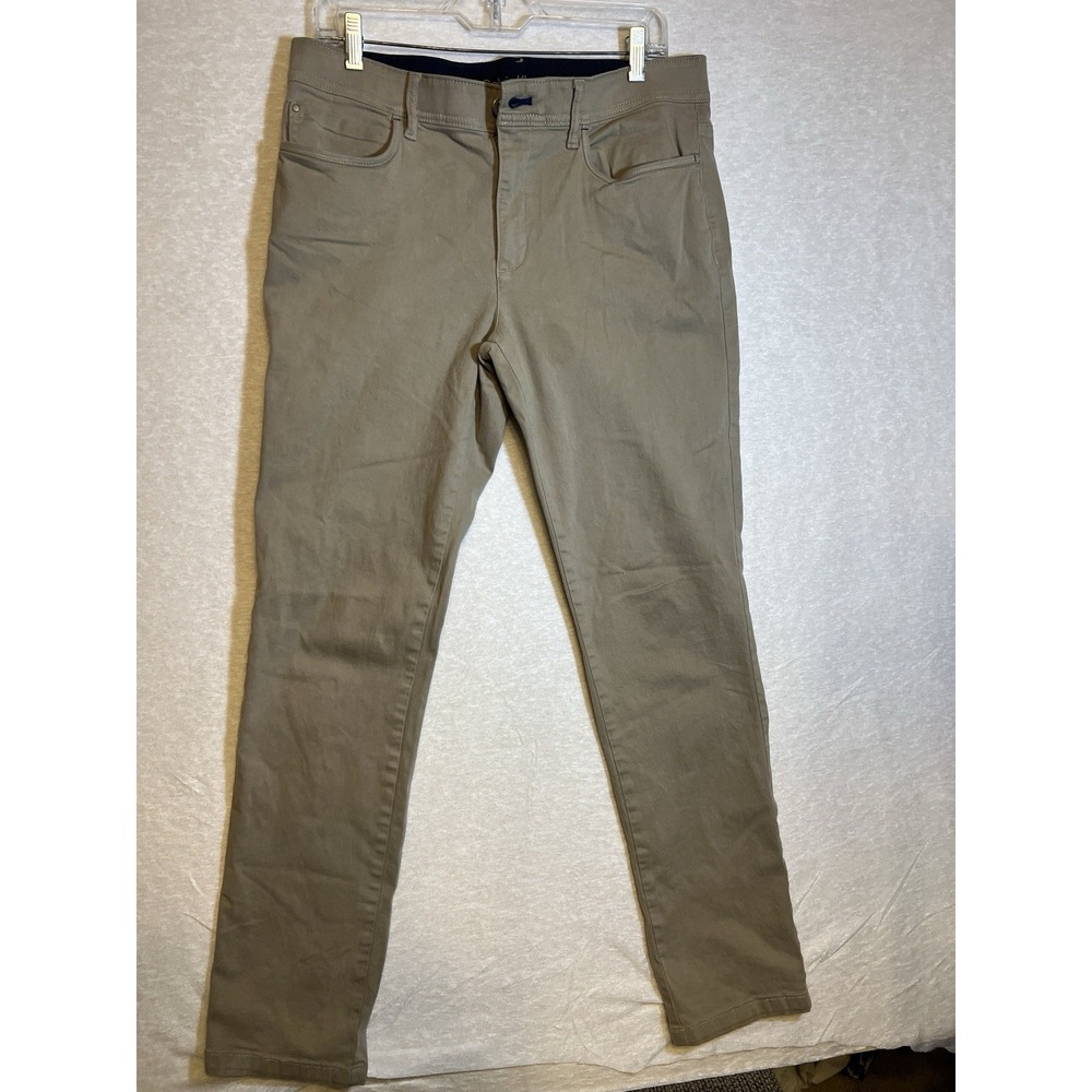 Calvin Klein Mens Pants 32 x 32 Khaki Infinite Flex Waist Slim Stretch Pants